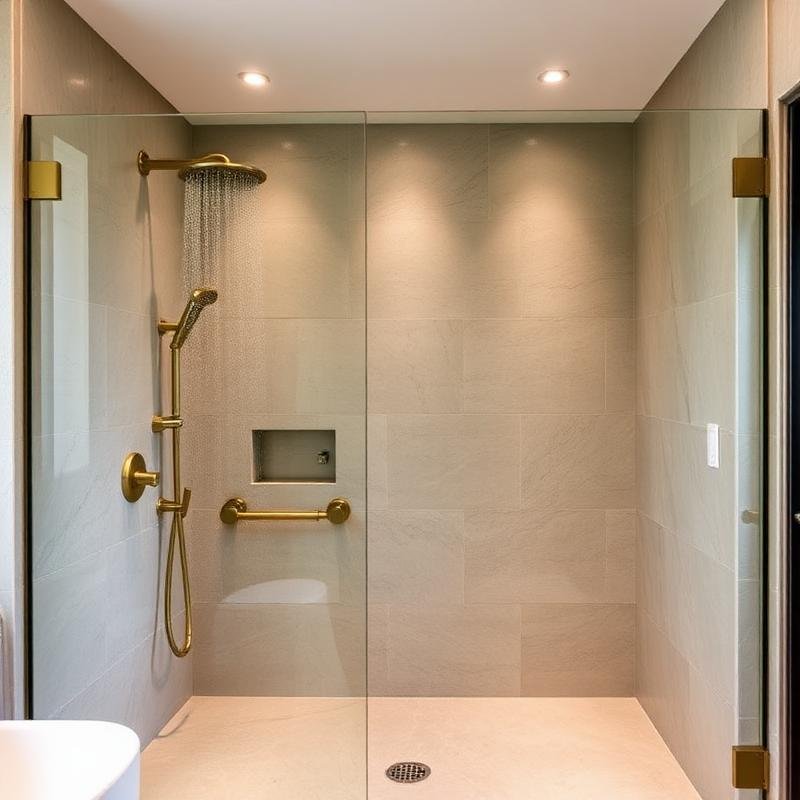 Walk-in rainfall shower